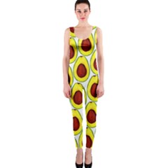 Avocados Seeds Yellow Brown Greeen Onepiece Catsuit by Mariart