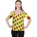 Avocados Seeds Yellow Brown Greeen Women s Cutout Shoulder Tee View1