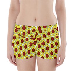 Avocados Seeds Yellow Brown Greeen Boyleg Bikini Wrap Bottoms by Mariart