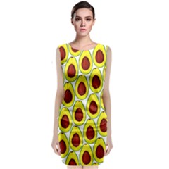 Avocados Seeds Yellow Brown Greeen Classic Sleeveless Midi Dress