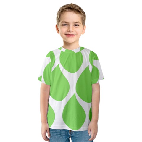 Green Water Rain Kids  Sport Mesh Tee by Mariart