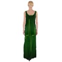 Heart Rate Green Line Light Healty Maxi Thigh Split Dress View2