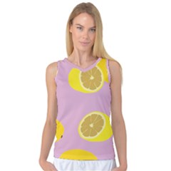 Fruit Lemons Orange Purple Women s Basketball Tank Top by Mariart