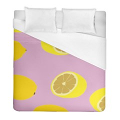 Fruit Lemons Orange Purple Duvet Cover (full/ Double Size)