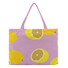 Fruit Lemons Orange Purple Medium Tote Bag