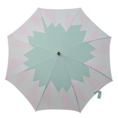 Montain Blue Snow Chevron Wave Pink Hook Handle Umbrellas (large) by Mariart