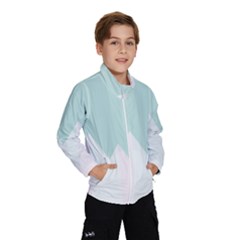 Montain Blue Snow Chevron Wave Pink Wind Breaker (kids) by Mariart