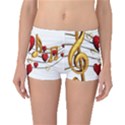 Music Notes Heart Beat Boyleg Bikini Bottoms View1