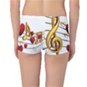 Music Notes Heart Beat Boyleg Bikini Bottoms View2