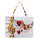 Music Notes Heart Beat Medium Tote Bag View1