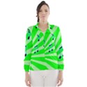 Music Notes Light Line Green Wind Breaker (Women) View1