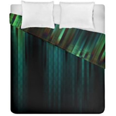 Lines Light Shadow Vertical Aurora Duvet Cover Double Side (california King Size) by Mariart