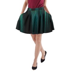 Lines Light Shadow Vertical Aurora A-line Pocket Skirt by Mariart