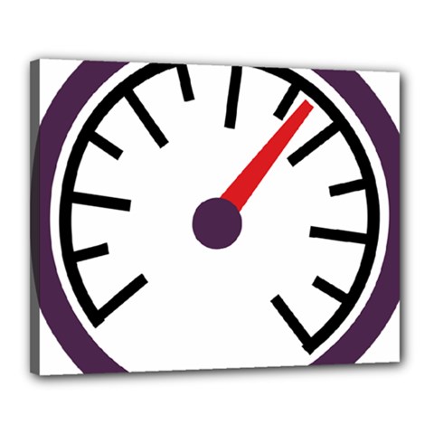 Maker Measurer Hours Time Speedometer Canvas 20  X 16  by Mariart