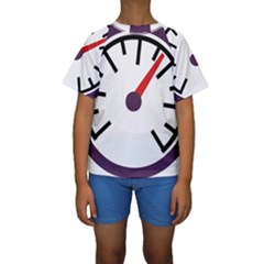 Maker Measurer Hours Time Speedometer Kids  Short Sleeve Swimwear by Mariart