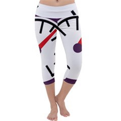 Maker Measurer Hours Time Speedometer Capri Yoga Leggings by Mariart