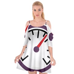 Maker Measurer Hours Time Speedometer Cutout Spaghetti Strap Chiffon Dress