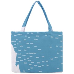 Peta Anggota City Blue Eropa Mini Tote Bag