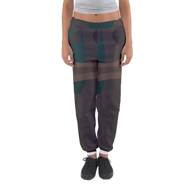 Tree Jungle Brown Green Women s Jogger Sweatpants