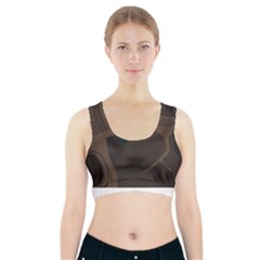 Tree Jungle Brown Green Sports Bra With Pocket