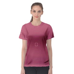 Stop Already Hipnotic Red Circle Women s Sport Mesh Tee