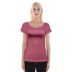 Stop Already Hipnotic Red Circle Women s Cap Sleeve Top