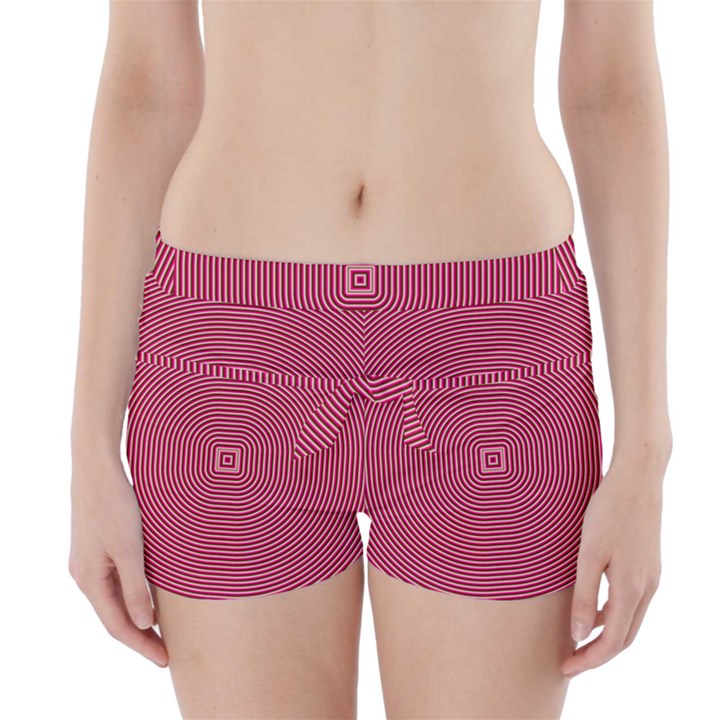 Stop Already Hipnotic Red Circle Boyleg Bikini Wrap Bottoms