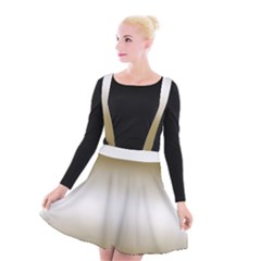 Decorative Pattern Suspender Skater Skirt