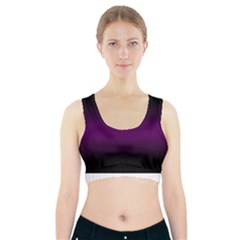 Decorative Pattern Sports Bra With Pocket