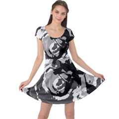 Abstract Art Cap Sleeve Dresses by ValentinaDesign