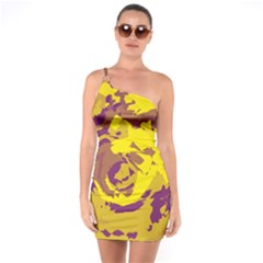 Abstract Art One Soulder Bodycon Dress