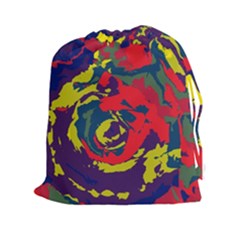 Abstract Art Drawstring Pouches (xxl) by ValentinaDesign