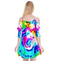 Abstract art Cutout Spaghetti Strap Chiffon Dress View2