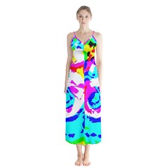 Abstract Art Chiffon Maxi Dress