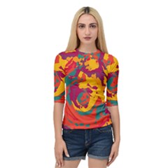 Abstract Art Quarter Sleeve Tee