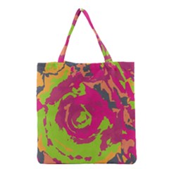 Abstract Art Grocery Tote Bag by ValentinaDesign