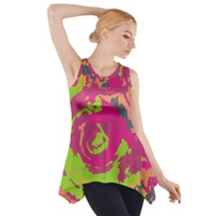 Abstract Art Side Drop Tank Tunic by ValentinaDesign