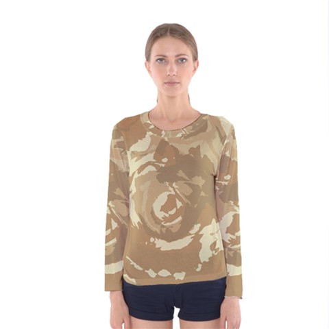 Abstract Art Women s Long Sleeve Tee by ValentinaDesign