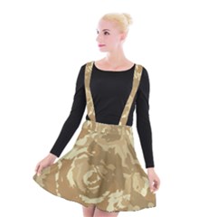 Abstract Art Suspender Skater Skirt