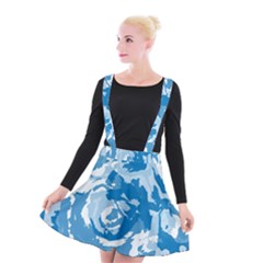 Abstract Art Suspender Skater Skirt