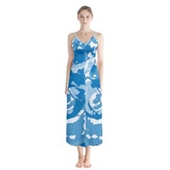 Abstract Art Chiffon Maxi Dress