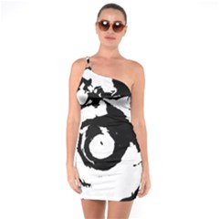 Abstract Art One Soulder Bodycon Dress