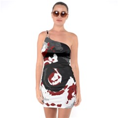 Abstract Art One Soulder Bodycon Dress