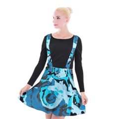 Abstract Art Suspender Skater Skirt