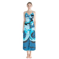 Abstract Art Chiffon Maxi Dress