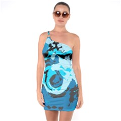 Abstract Art One Soulder Bodycon Dress