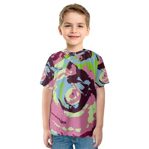 Abstract Art Kids  Sport Mesh Tee by ValentinaDesign