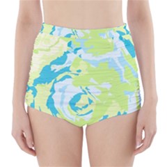 Abstract Art High-waisted Bikini Bottoms