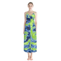 Abstract Art Chiffon Maxi Dress