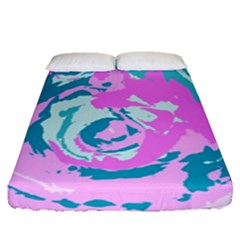 Abstract Art Fitted Sheet (queen Size) by ValentinaDesign